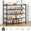 Aarran Hall Tree with Shoe Storage and 9 Hooks,Shoe and Coat Rack