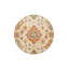 Tapis orange lavable à motif floral orange-1701583906