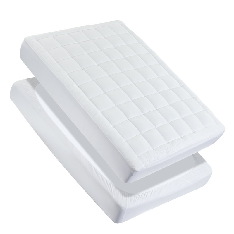 Shipton 1.2'' Down Alternative Mattress Pad, Queen