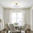Virgie 1-Light Handcrafted Radiating Texture Glass Flush Mount-518310081