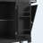 Fluted Kitchen Island with Trash Can Storage Cabinet, Power Outlet, Internal Storage Rack, Rolling Kitchen Islands on 5 Wheels with 3 Drawer, 3 Open Side Racks for 10 Gallon Garbage Bin, Black