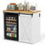 Buffet avec rangement, armoire à café, station café, armoire d'appoint avec support à vin pour la cuisine, le salon, le vestibule