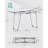Gullwing Foldable Clothes Drying Rack - Space-Saving, Grey
