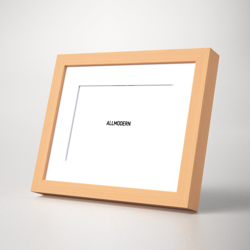 Capullo Wood Matte Picture Frame with Mat, Natural, 5" x 7"