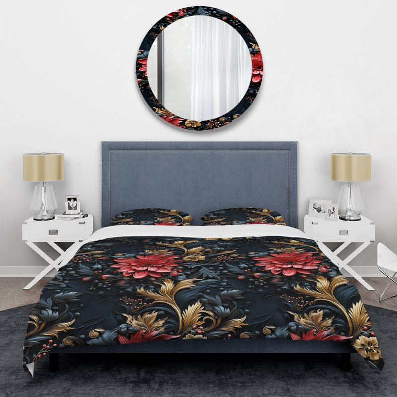 Ensemble de housse de couette Darkody Melody Moody, Housse de couette simple + 1 taie décorative stan