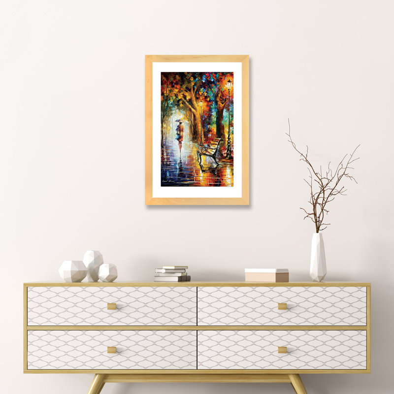 The end of patience par Leonid Afremov, reproduction d’art, H 24 po x l 16 po x P 1 po, Papier encadré naturel