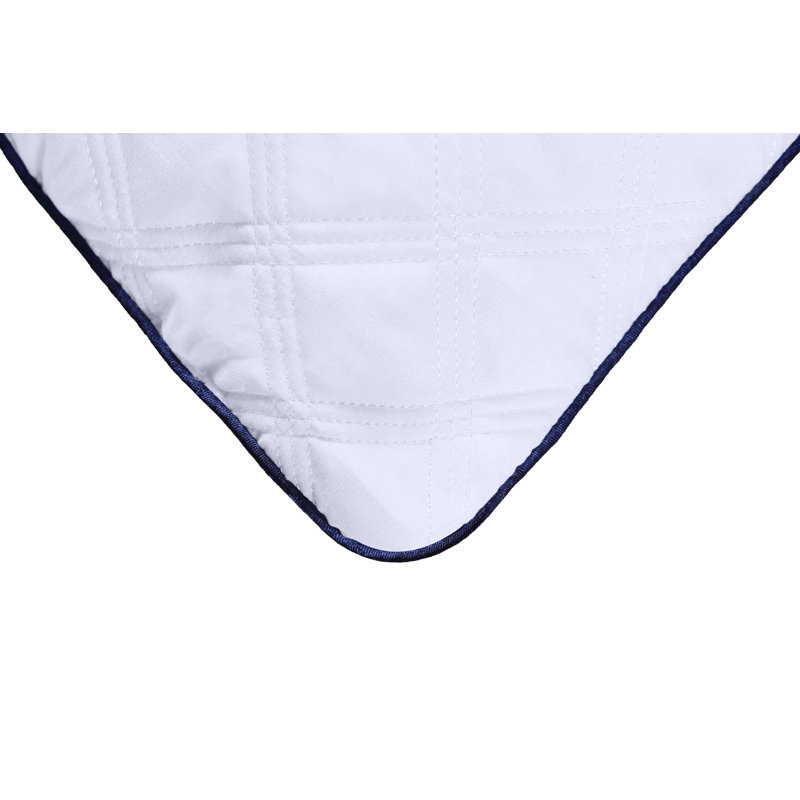 Coussin Huggins, Très grand, Passepoil bleu marine