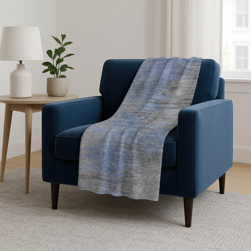 Jeté Sherpa ASB793, Bleu