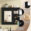 Élégante armoire murale de salle de bain avec miroir et 3 tablettes ouvertes - Armoire à pharmacie murale pour un rangement efficace dans la salle de bain-356203488