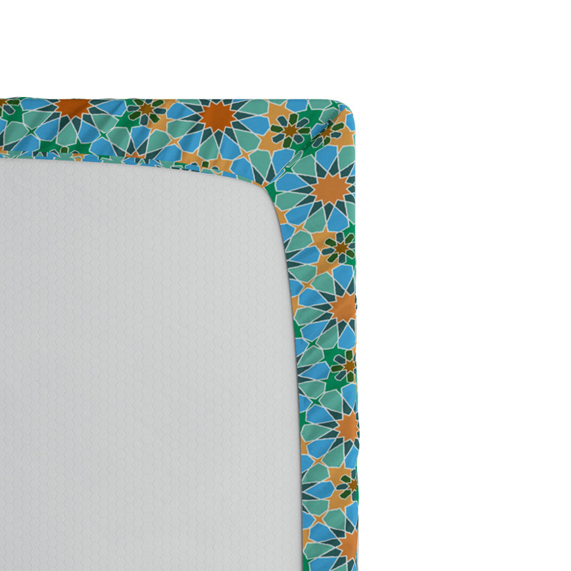 Microfiber Floral Fitted Sheet, Queen Fitted Sheet