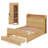 Wescott Platform Bed with Storage Headboard and a Big Drawer,Storage Bed,Bed Frame,Beds-442349193