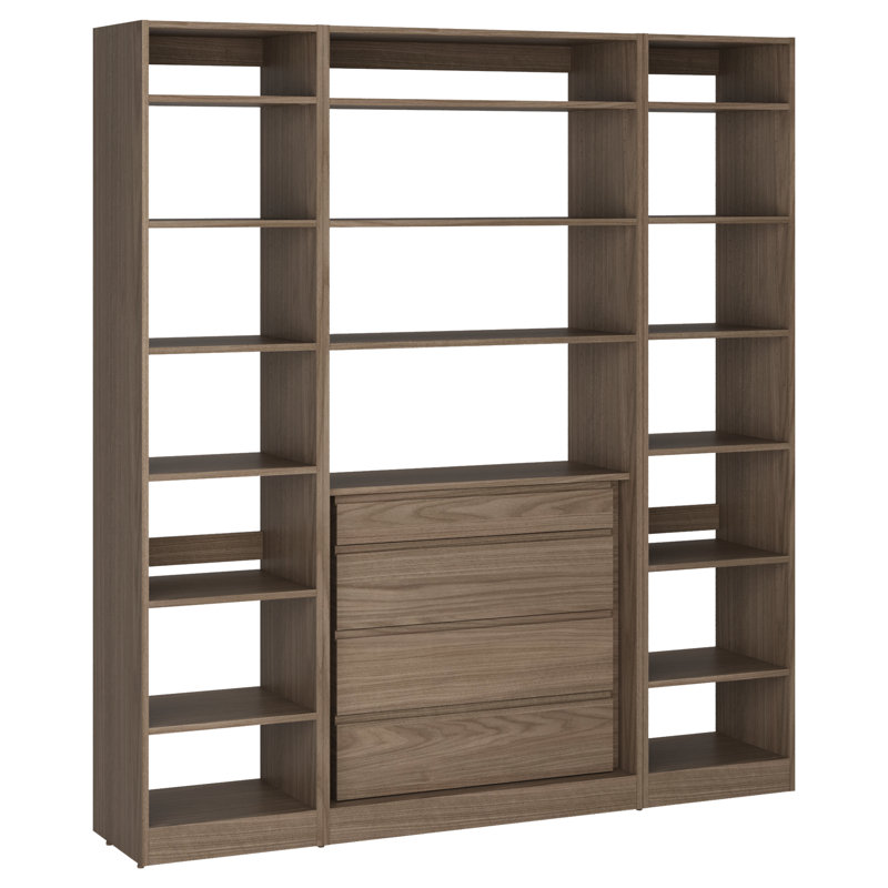 Système d'organisation 76 5/16 po, Brun