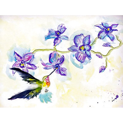 Simonson Hummingbird and Clematis 18" Placemat