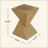 MGO Side Table, With Twisted Hourglass Design For Modern Interiors And Outdoor Spaces-1534490626