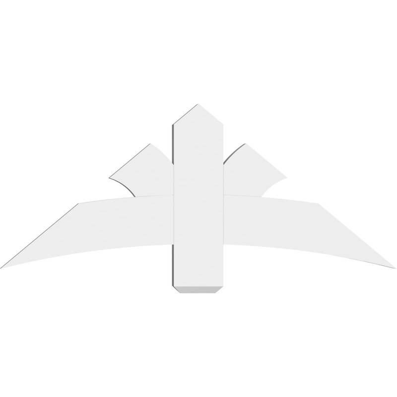 Support pour pignon Davenport, H 20 po x l 48 po (pas: 10/12), P 2 po x F 6 po, PVC