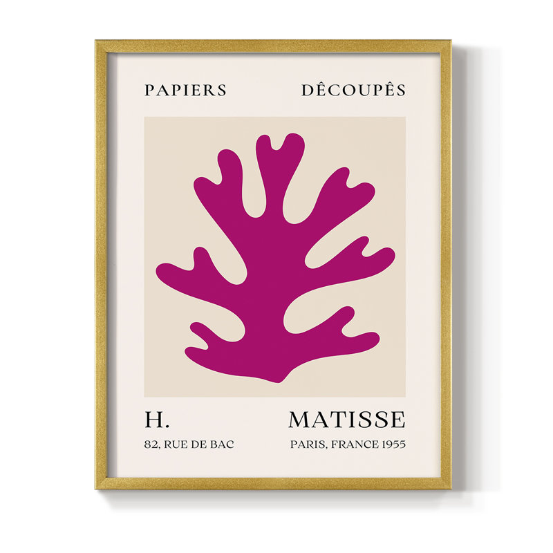 Matisse CLXI, reproduction encadrée - bois massif, H 10 po x l 8 po