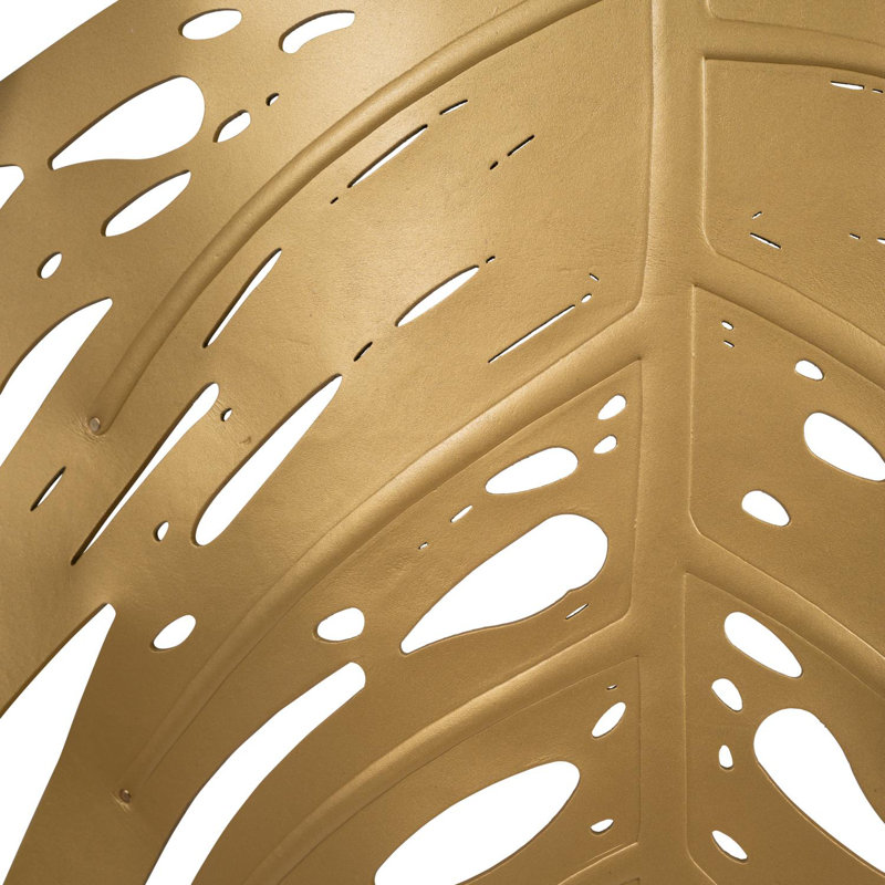 Xavier Clarisse Leather Wall Sconce, Gold