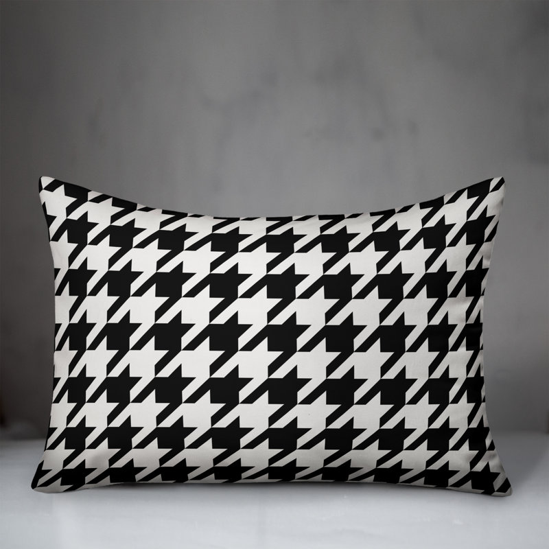 and Houndstooth Lumbar Pillow