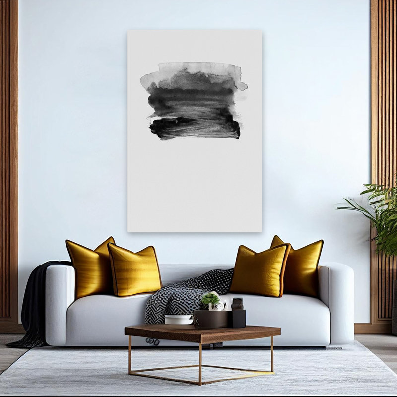 Gray Ii - Abstracts Art contemporain, H 60 po x l 40 po