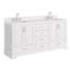 Ensemble de meuble-lavabo double 72,25 po avec plateau en quartz Abshire-94668837
