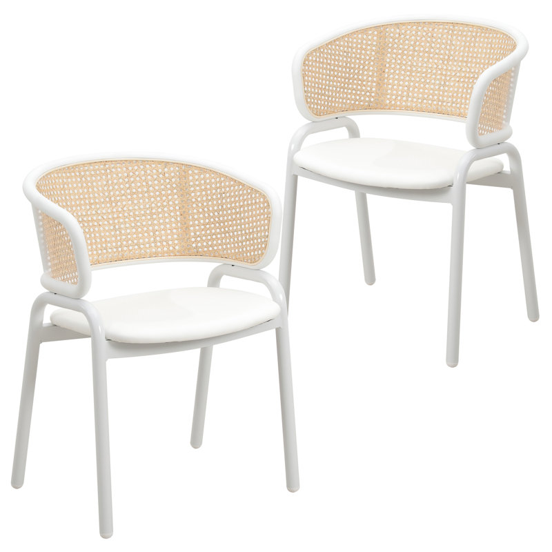 Chaise de salle à manger Daishun Ervilla, Blanc