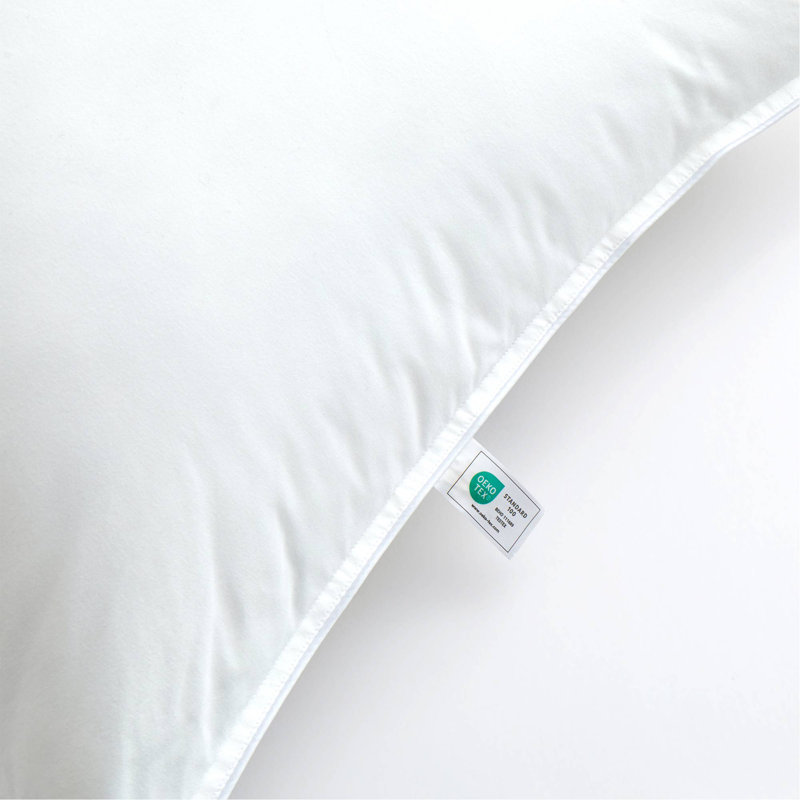 Ensemble de 2 oreillers 100% coton en duvet synthétique avec housse en coton pour toutes les positions de sommeil
