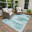Machine Washable Indoor/Outdoor Chantille ACN2402 Abstract Rug-5455446