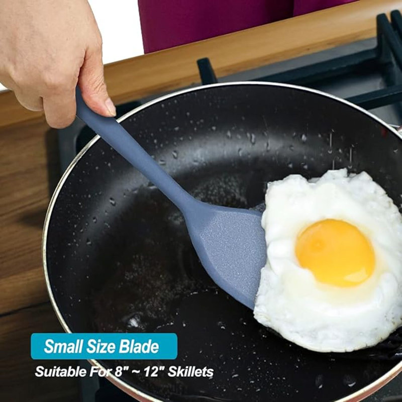 Ensemble de retourneur de spatules en silicone, spatules résistantes à la chaleur élevée avec une conception sans soudure, ustensiles antiadhésifs en caoutchouc pour la cuisson et la cuisson, sans BPA, 11 po