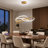 1-Light Dimmable Integrated LED Chandelier