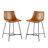 Aobh Modern Urban Faux Leather Counter Stool with Metal X Base-127469523