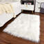 Tapis blanc à poils longs Haja Fluffy-97214247