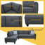 Canapé modulaire rembourré 2 pièces 97 po Almarie-89517807-89517812