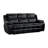 Hanhalyn Modern Premium Faux Leather 3-Piece Living Room Set with Gliding Motion, Center Console & Tab Pull Recline-1914161913