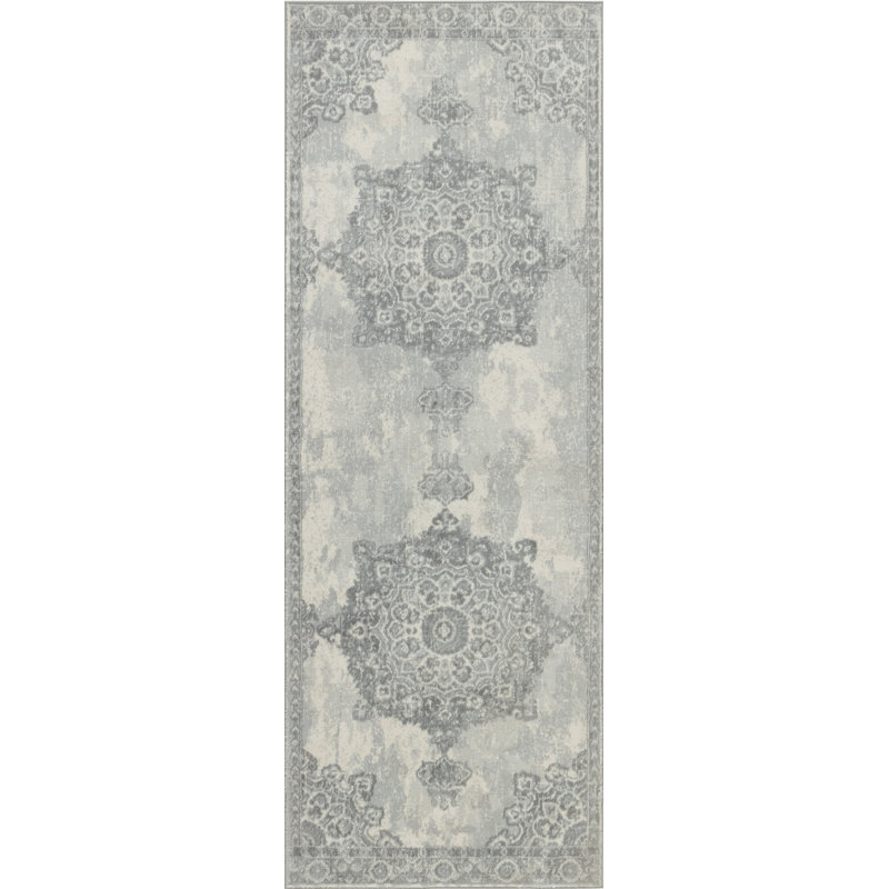 Maxence Power Loom Gray/Ivory Rug, Rectangle 80 x 150cm