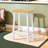 Solid Wood Bar Stools Set of 2 with Footrests, Farmhouse Style-175283490