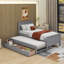 Lit plateforme simple avec lit gigogne et tiroirs-1956905243