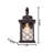 1 Light Black Outdoor Wall Lantern
