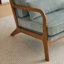 Upholstered Corduroy Armchair