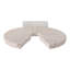 Sagebrook Home 11X10" Travertine Open Circle On Marble Base, Tan