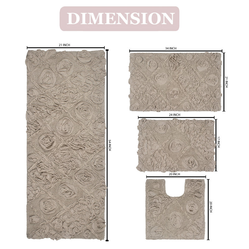 Ensemble de tapis de bain Schoenberger, Lin