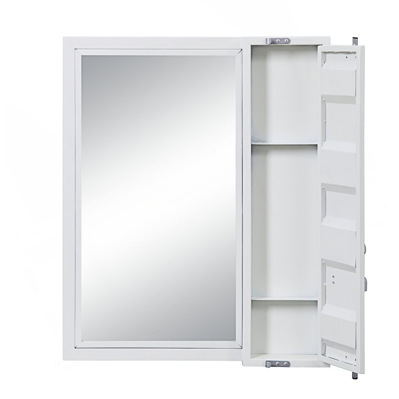 Miroir de salle de bain Cargo, Blanc