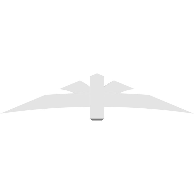 Support pour pignon Davenport, H 17,5 po x l 84 po (pas: 5/12), P 2 po x F 6 po, Signature uréthane