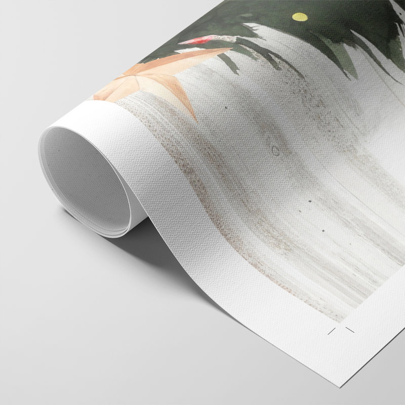 Collection Winter Cardinal B - Impression sur toile seulement - NON-CADRE, H 18 po x l 12 po