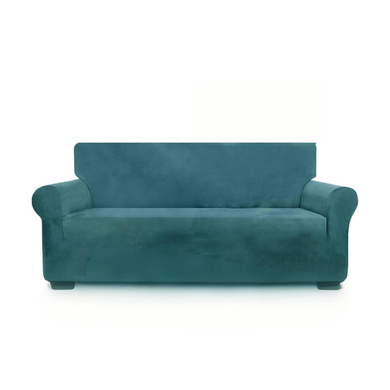 Polyester Box Cushion Sofa Slipcover