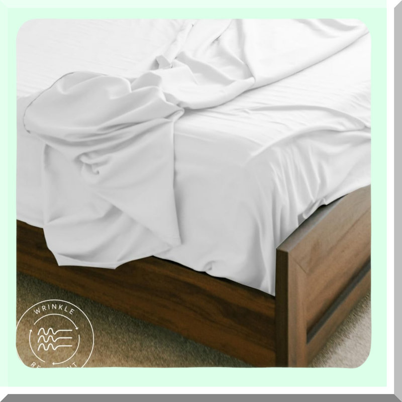 BreathEasy Twin Sheet Set - 3 Piece Microfiber Bed Sheets - Wrinkle & Fade Resistant - Deep Pockets - Twin Size - White