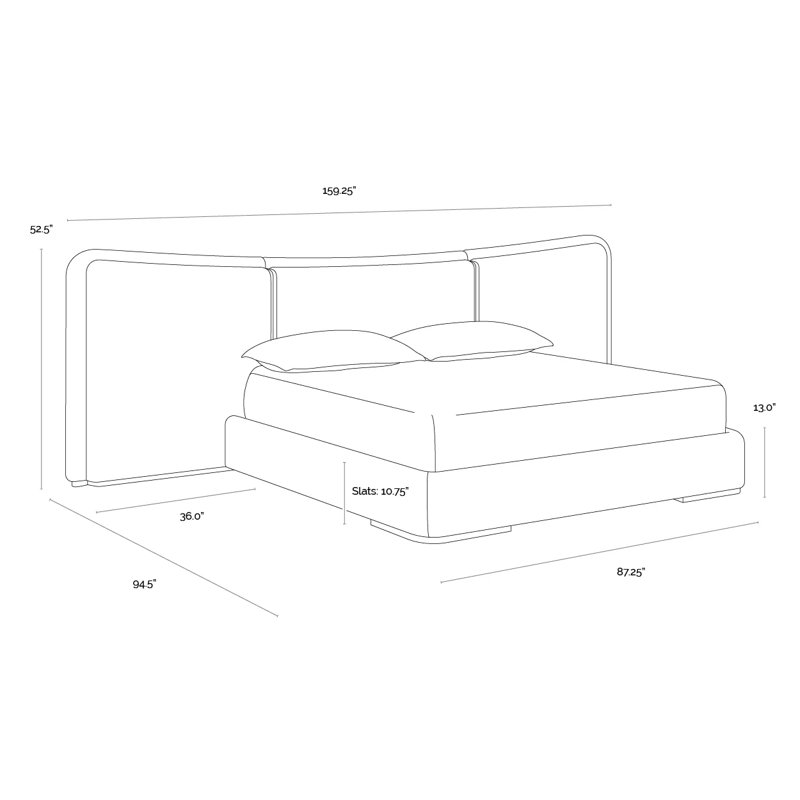 Clarimond Solid Wood Bed