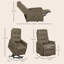 Canapé inclinable Power Lift, lin durable, design moderne élégant pour le confort de la maison