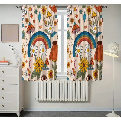 Ensemble de 2 rideaux occultant Whimsical Garden