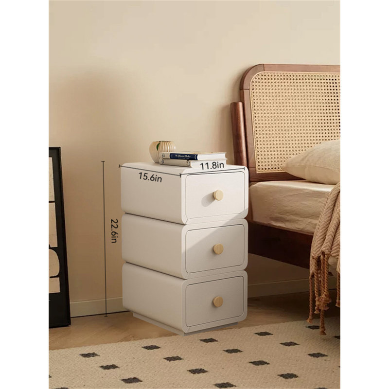 Modern White Nightstand With Drawers – Stylish & Functional Storage For Any Space