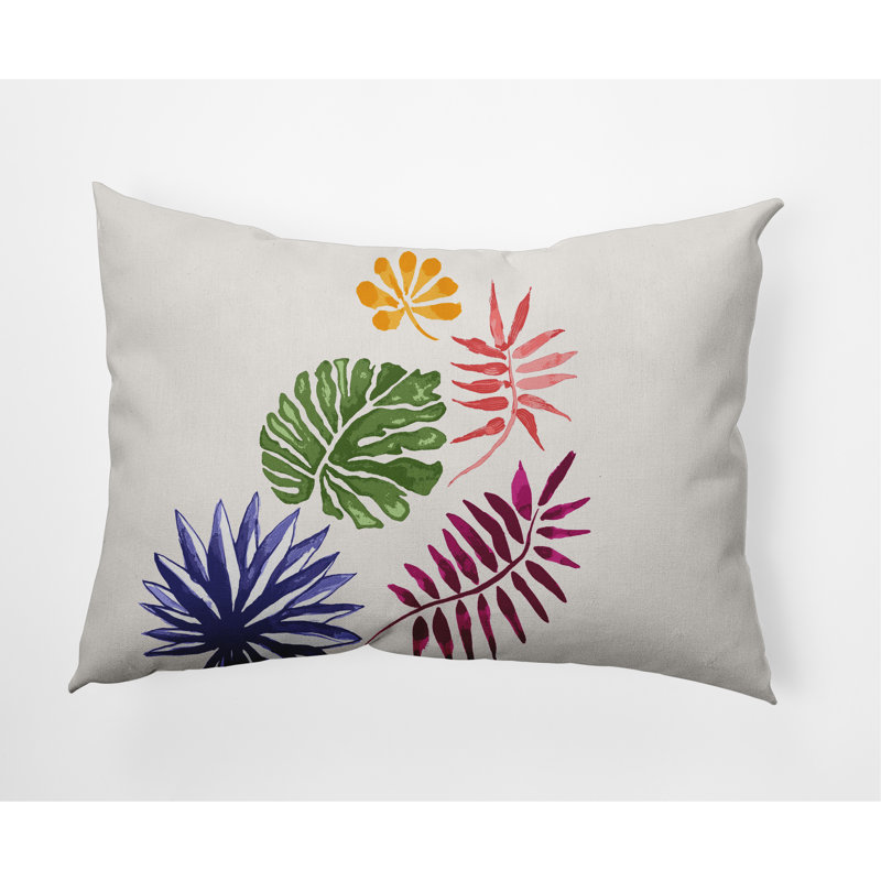 Floral Reversible Throw Pillow